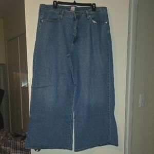 Classic Blue Women's Wide Leg Jeans